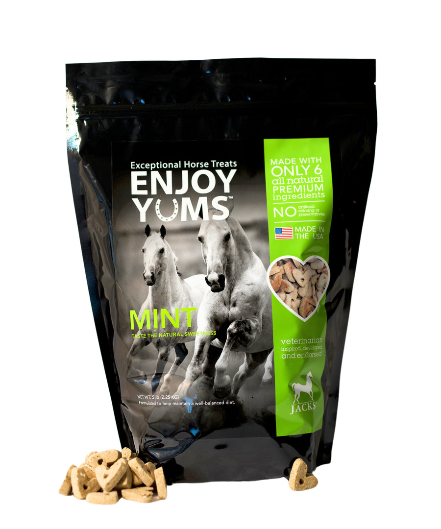 Enjoy Yums Mint Flavor Horse Treats - 5 lb. Bag