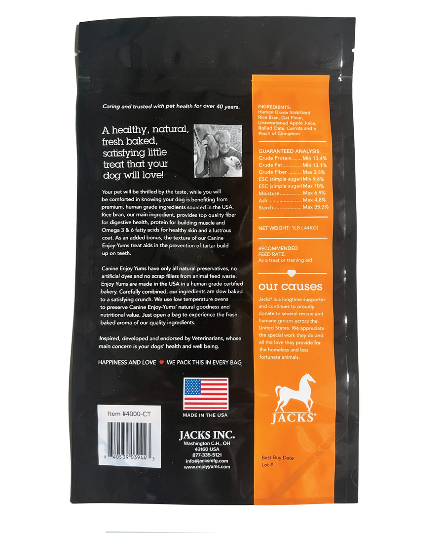Carrot Flavor Dog Treats - 1lb. Bag